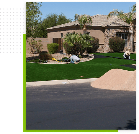 peoria-gardeners-installing-turf-and-green-grass