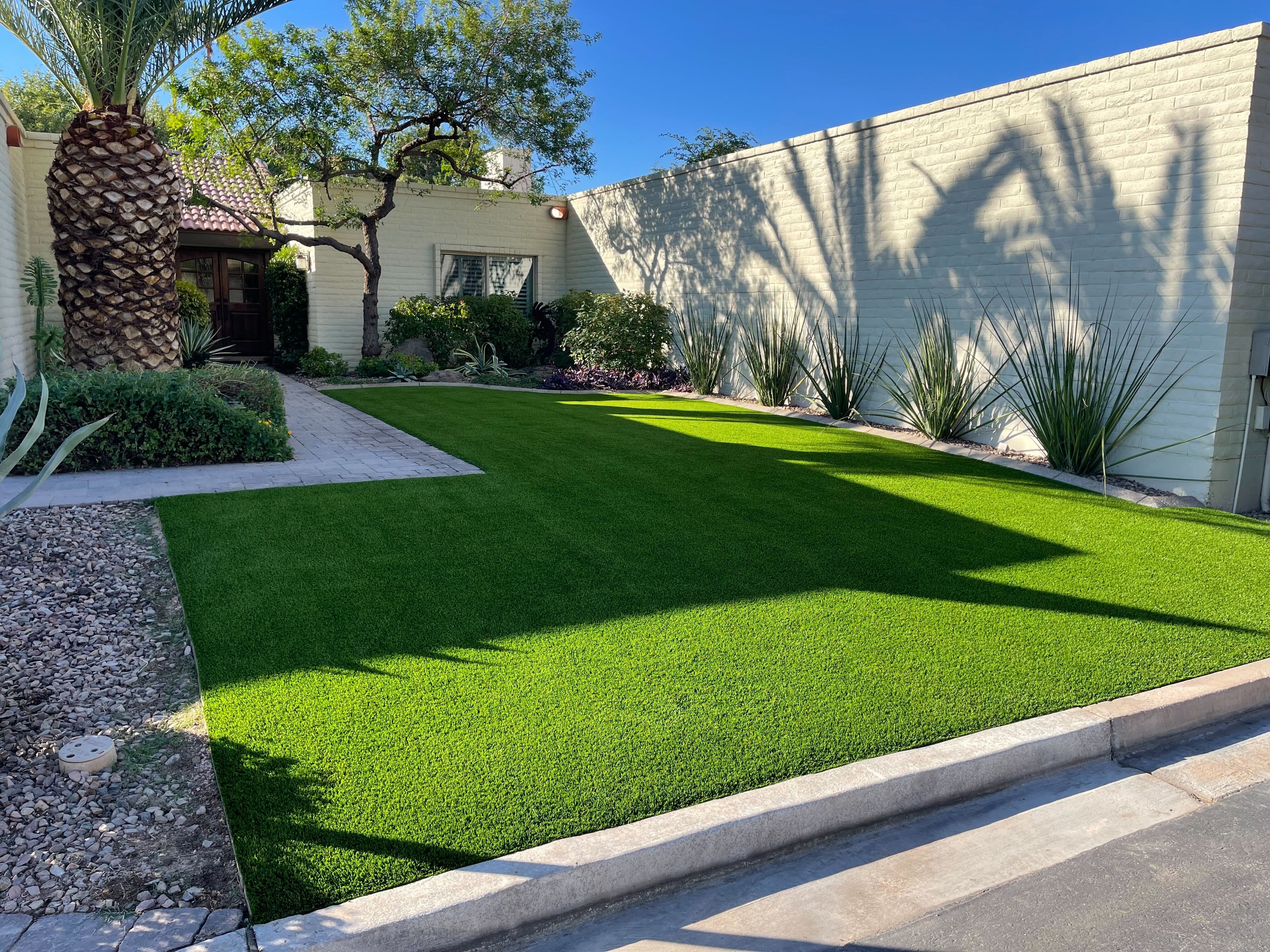 Artificial turf installation result