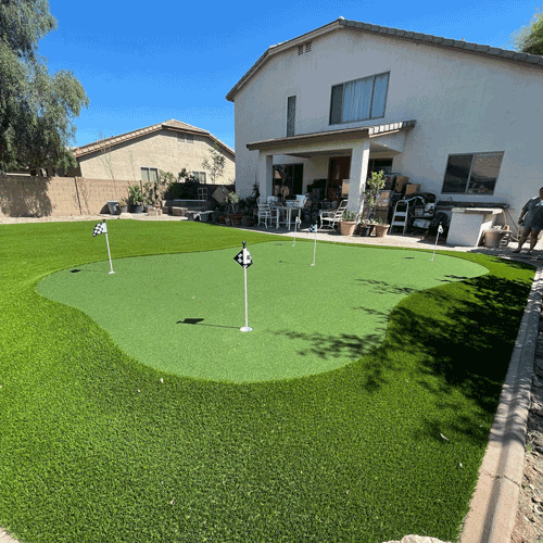 Always Green Turf | putting green in backyard