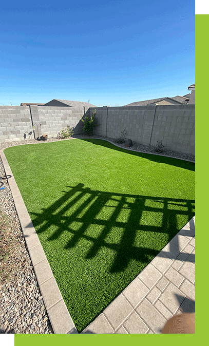 Always Green Turf | Amazing backyard with pavers